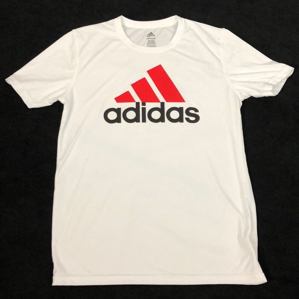 Adidas White Short Sleeve Tee size 14 Youth